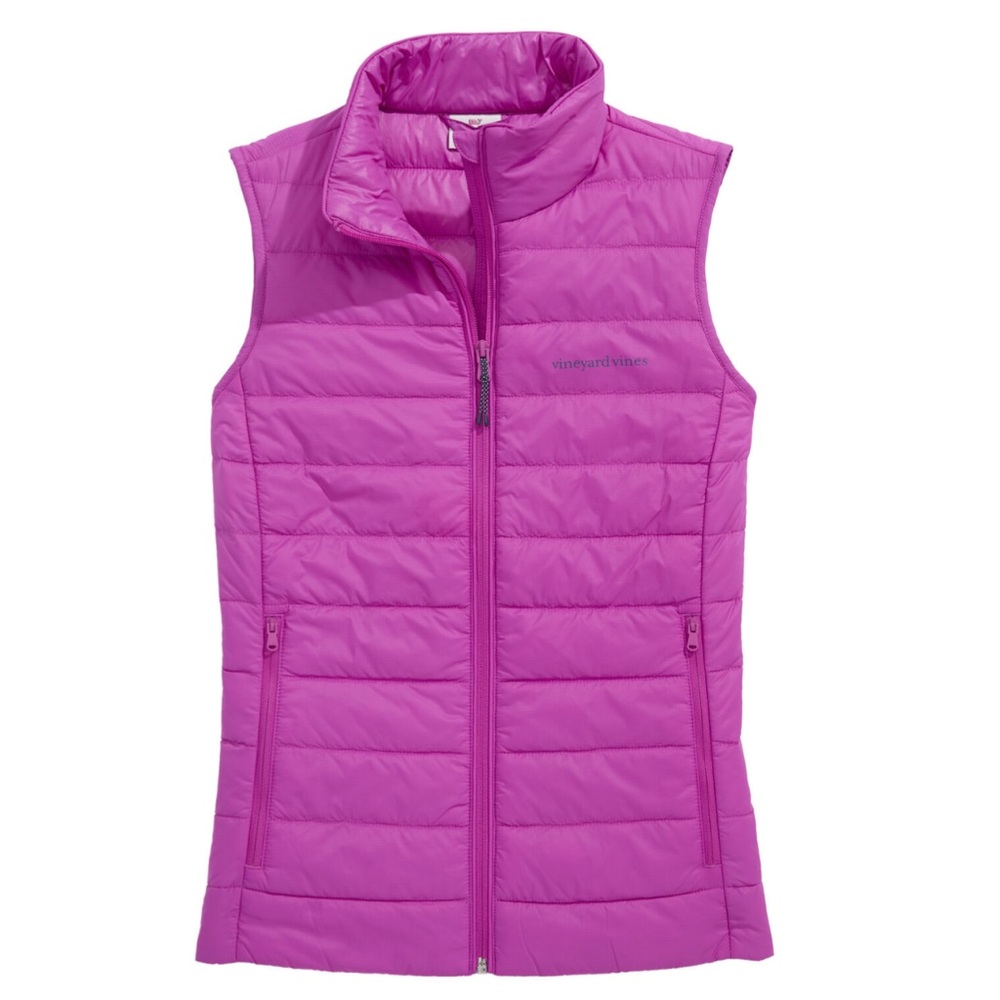 NWT Vineyard Vines Pink Quilted Puffer Vest.  Women’s size small!